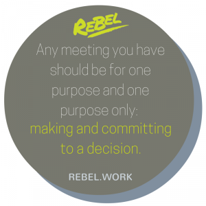 purpose of a meeting
