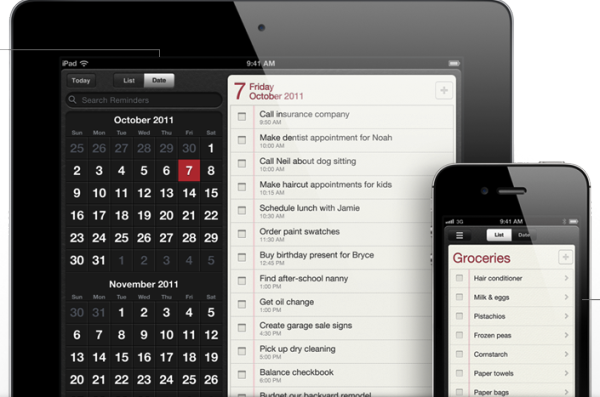 iOS 5 Reminders list view iOS 5 Reminders list view