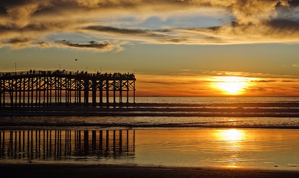 pacific beach san diego sunset