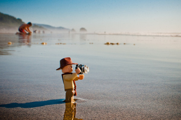 indiana jones lego at the beach