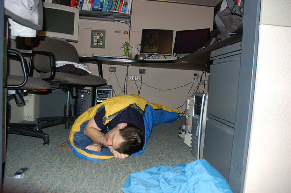 sleeping at work sleeping at work