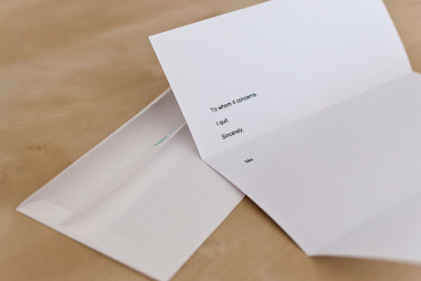 resignation letter resignation letter