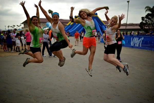 Marissa Brassfield and friends at the ROC Race in May 2012