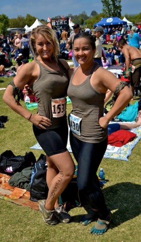 Deej and Marissa at the Camp Pendleton Mud Run