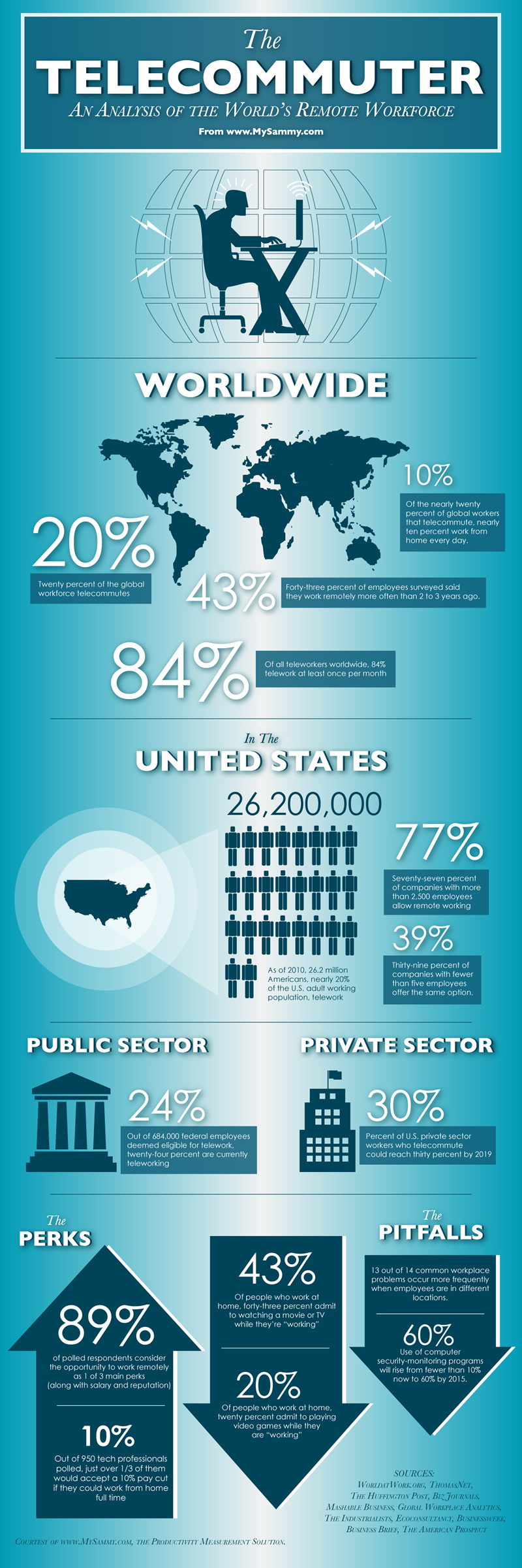 telecommuters infographic