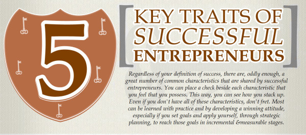 5 key traits of successful entrepreneurs