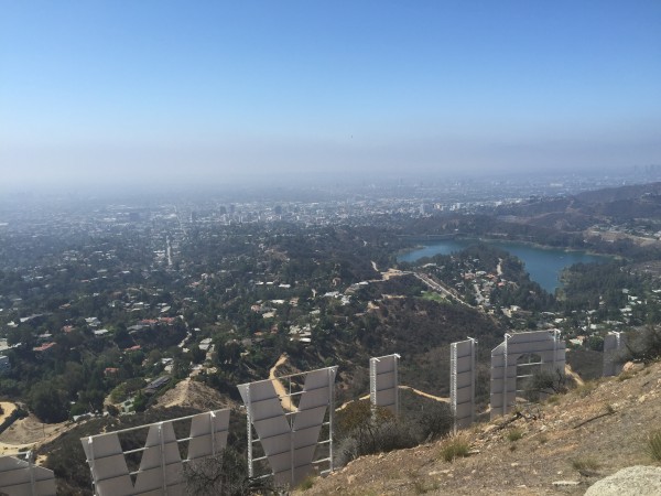Our unretouched view of the Hollywood sign. © Marissa Brassfield