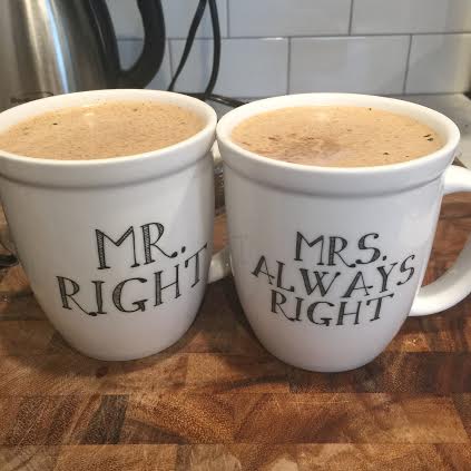 Breakfast for two, ready to go.