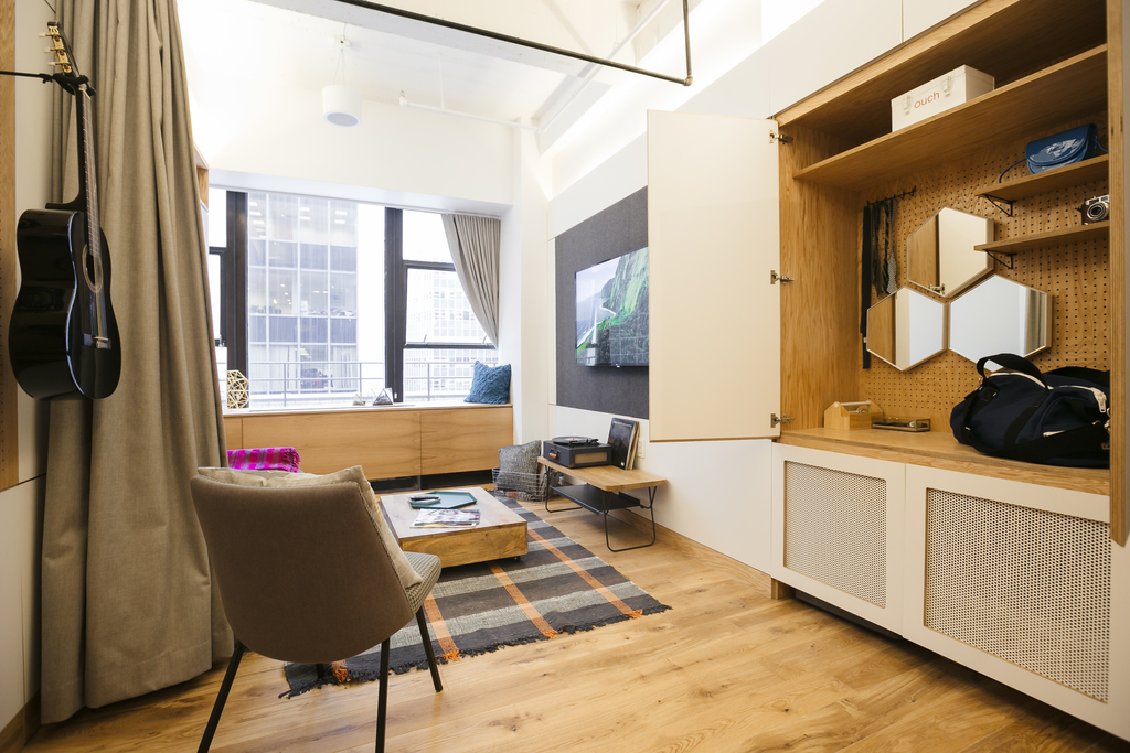  An apartment at WeLive's space in New York City.&nbsp; 