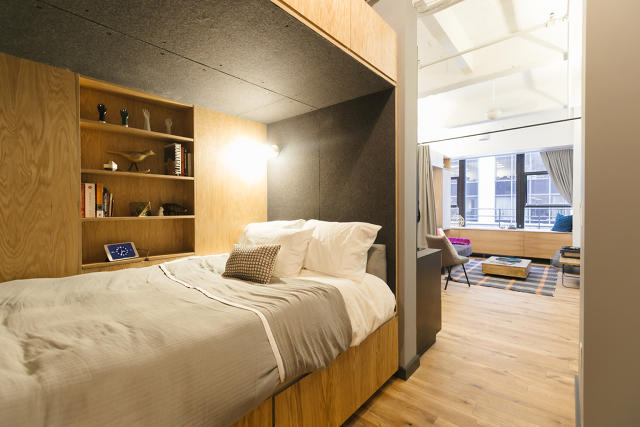 An apartment at WeLive's space in New York City. 