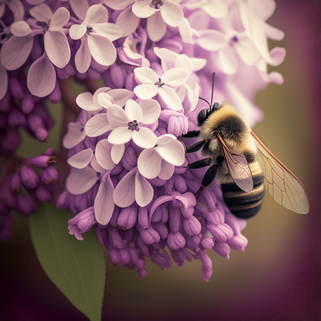 Bee collecting nectar from a circuit board flower, metaphor for optimizing AI consulting rates in creative work.