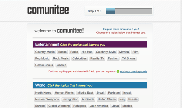 Comunitee is a Social Network for News Discovery
