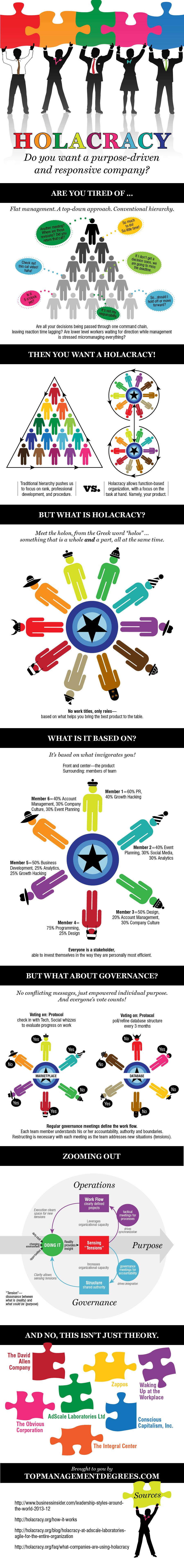 Holacracy: Do You Want a Purpose Driven and Responsive Company? [Infographic]