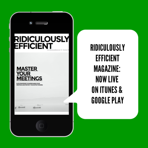 Introducing the Ridiculously Efficient Magazine